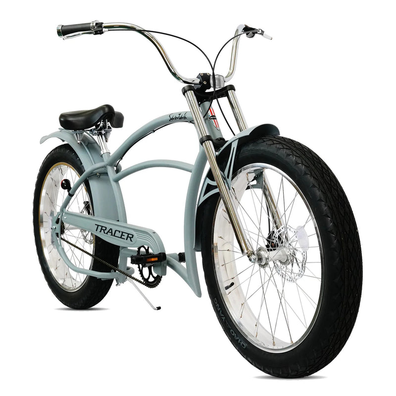 Bicycle Tracer Grey MatteBlack RightFront