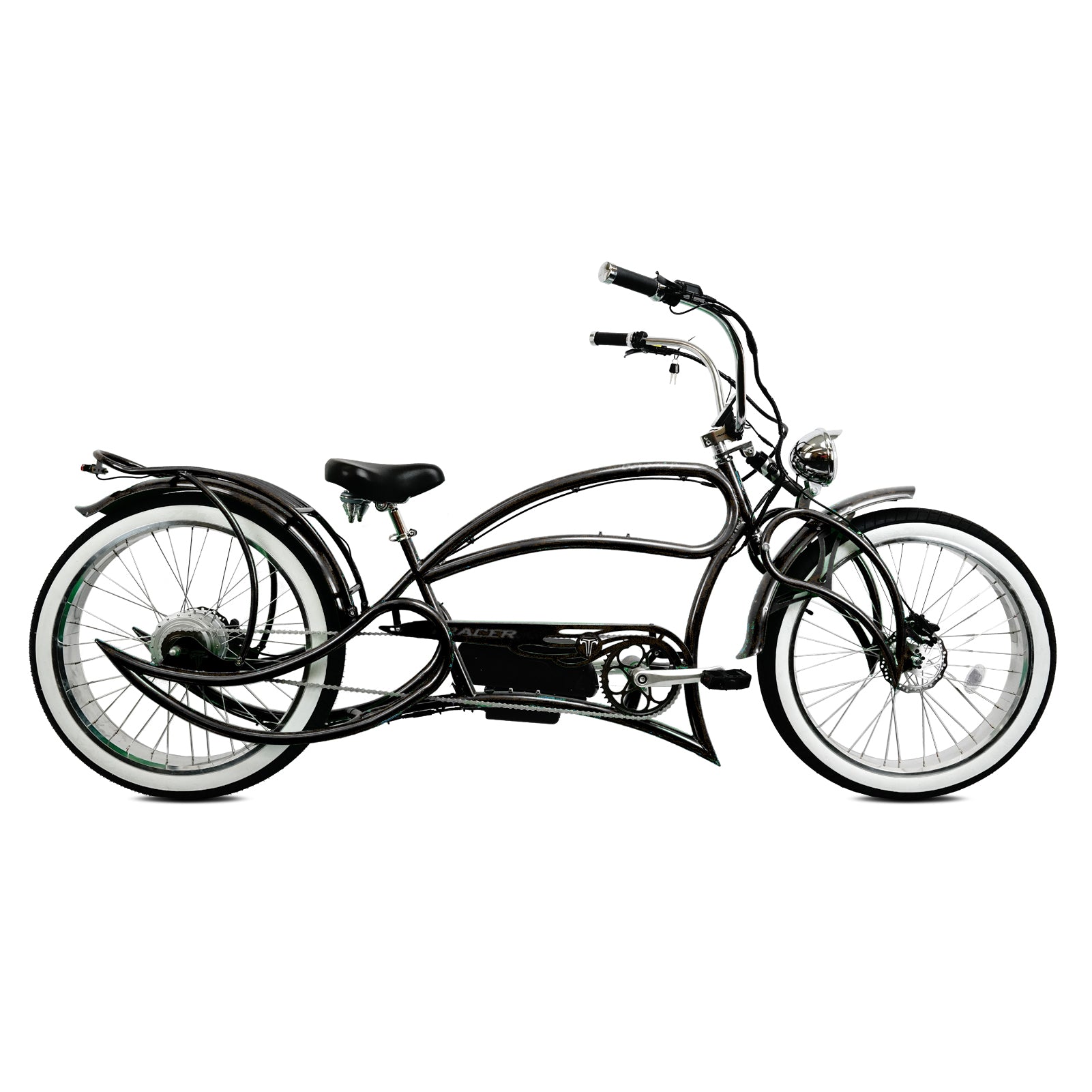 Tracer 800W Beyond Pro Stretch Classic Chopper Electric Bike