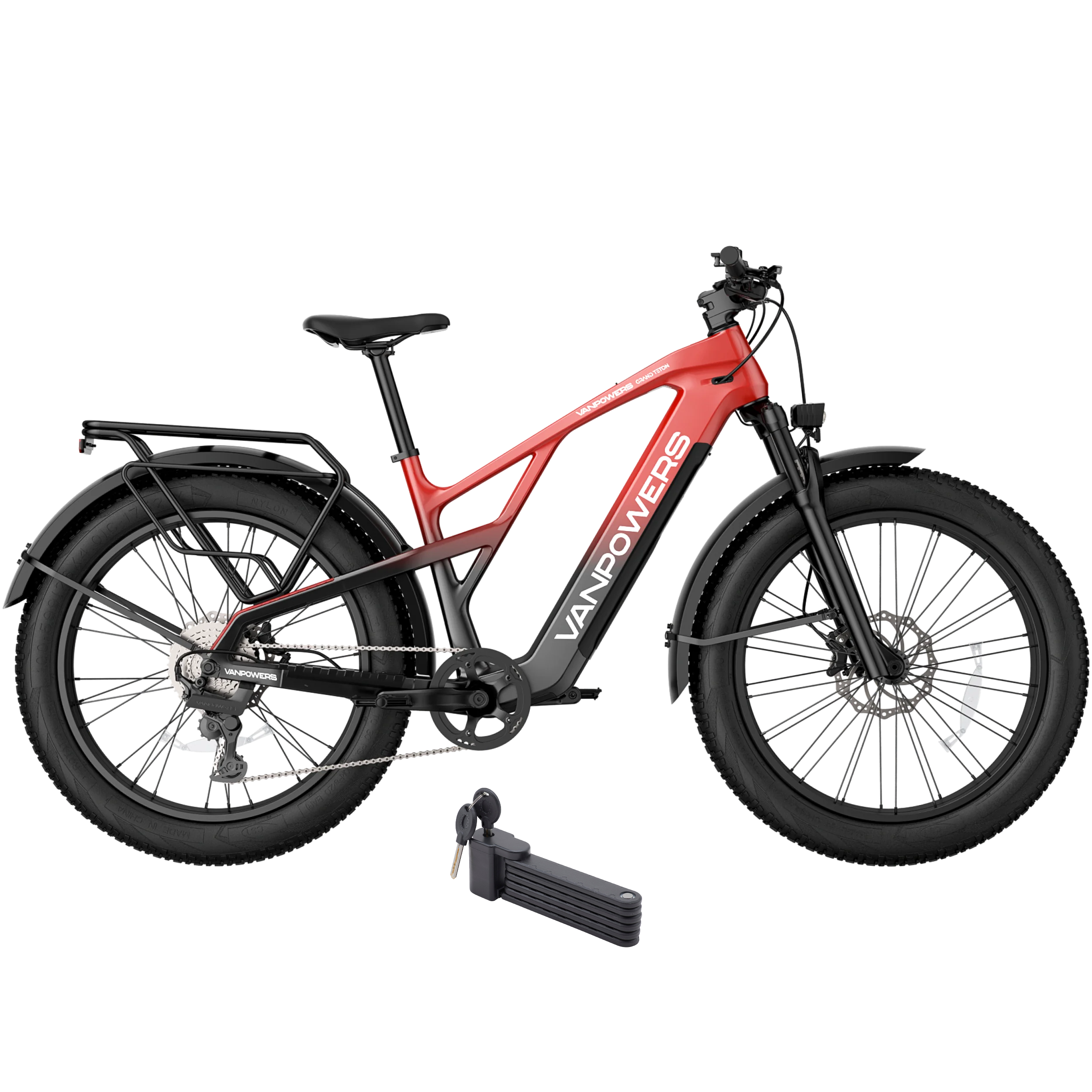 Vanpowers 750W Grand Teton Pro All-Terrain Fat Tire Mountain Electric Bike