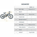 Electric Bike Eunorau EKIDS-16 dimension