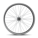 26" Fat Tire Single/7 Speed Beach Cruiser Wheel Set (Silver)