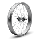 26" Fat Tire Single/7 Speed Beach Cruiser Wheel Set (Silver)