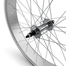 26" Fat Tire Single/7 Speed Beach Cruiser Wheel Set (Silver)