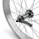 26" Fat Tire Coaster Brake Beach Cruiser Wheel - Silver - Rear Wheel Only