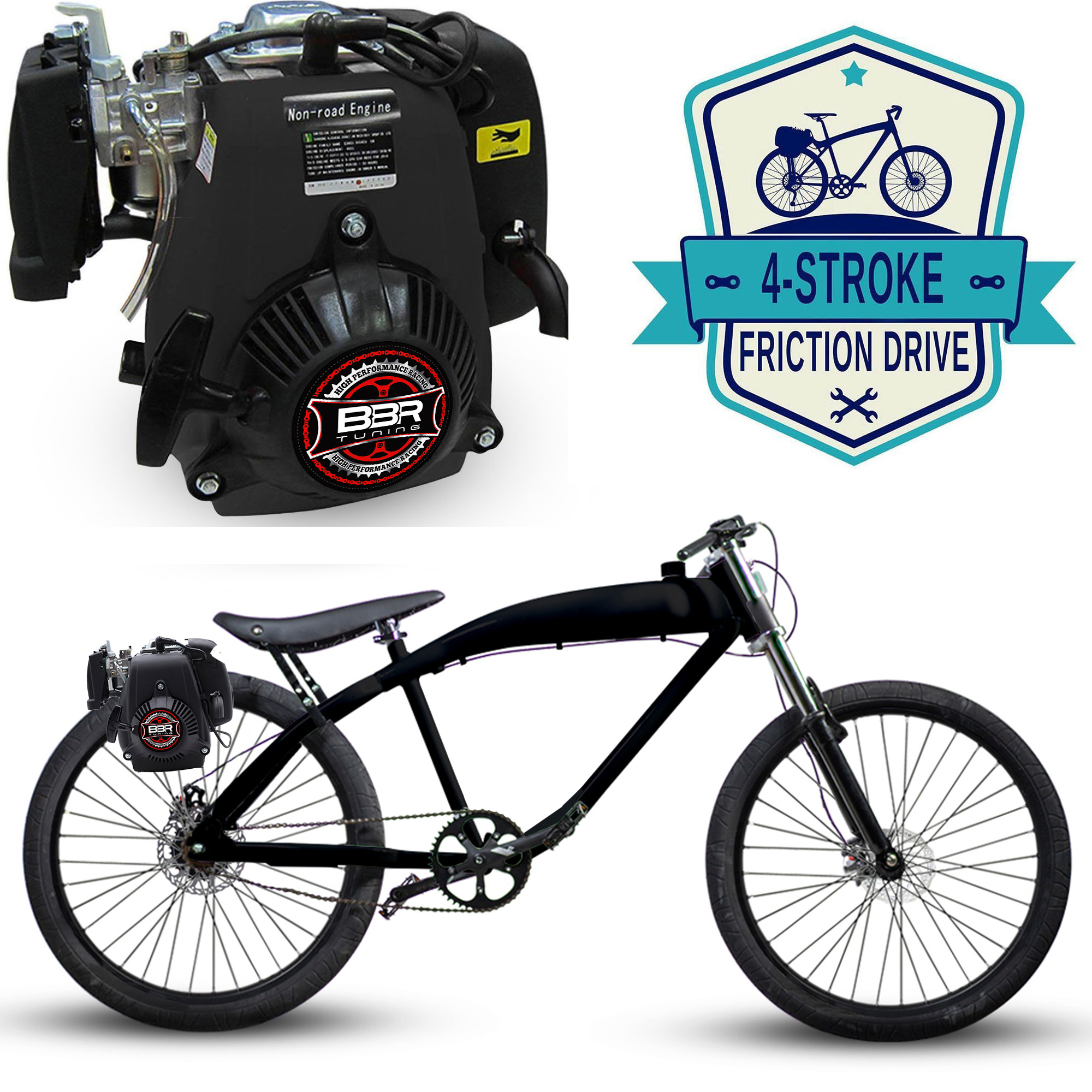 F-Zero Motorized Bike Stroke Friction Drive - Main Image