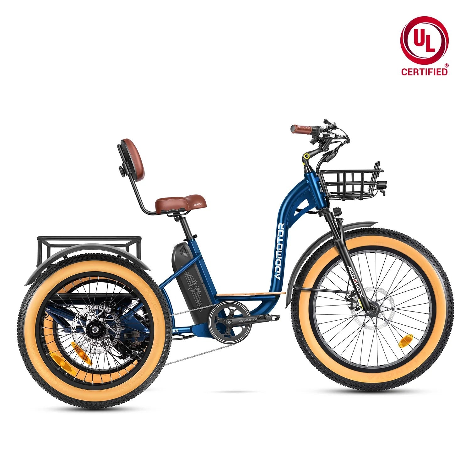 Addmotor 750W 48V Grandtan PLUS PLUS M-340PTrike Extra Fat Tire Electric Bike