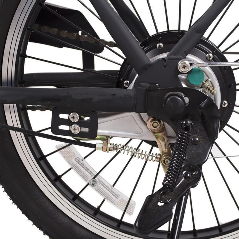 Nakto 250W Fashion Foldable City Black - rear brake