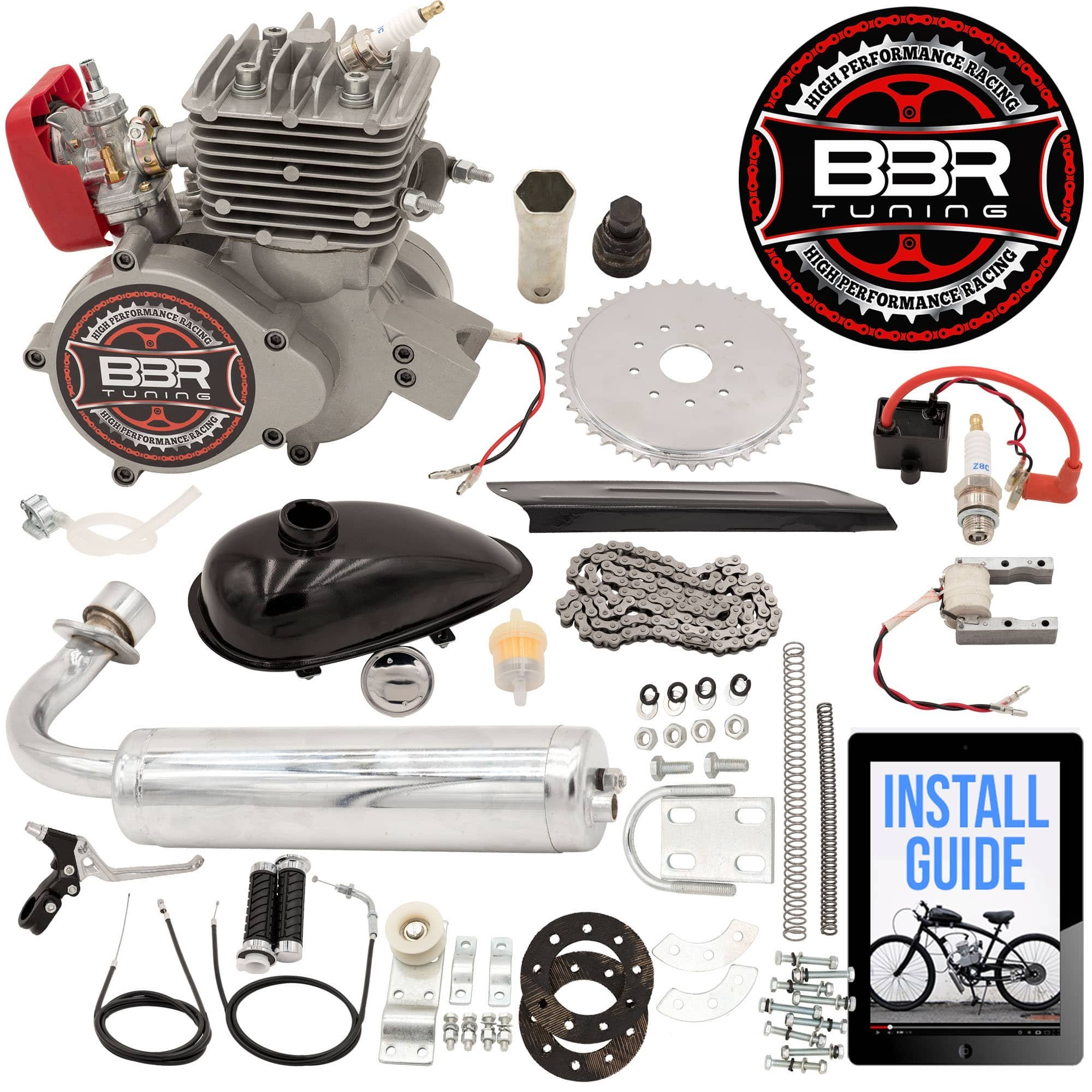 100cc Engine - BBR Tuning 80/100cc 2-Stroke Motorized Bicycle Kit
