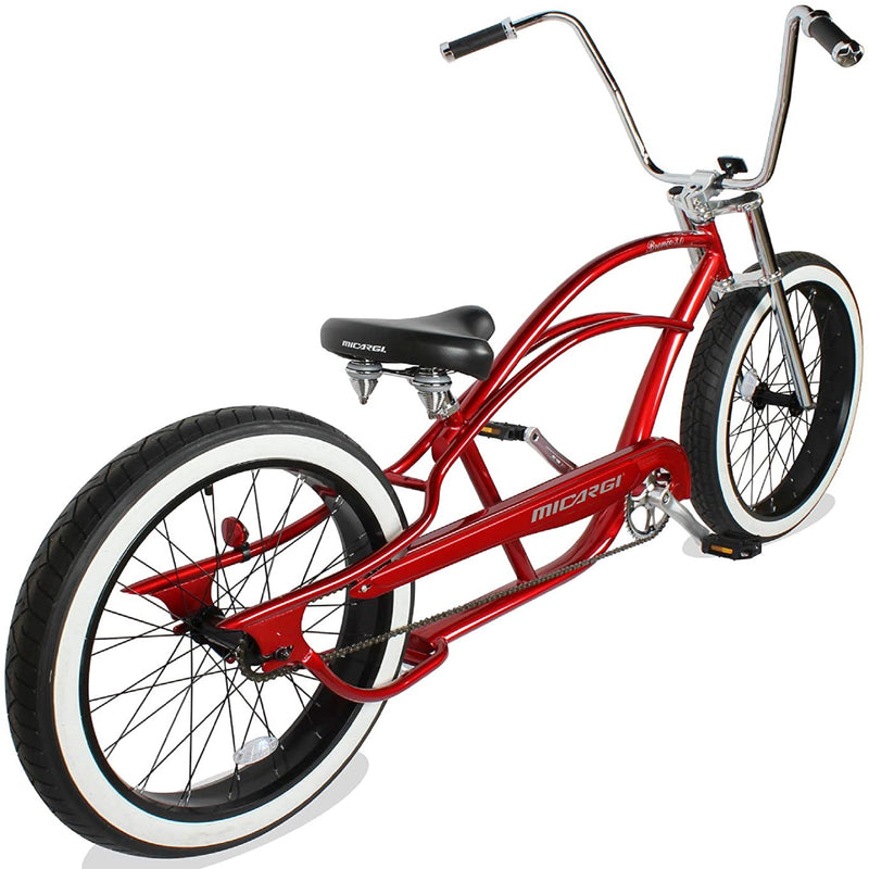 Bicycle Beach Cruiser Micargi Bronco 3.0 Red Rear