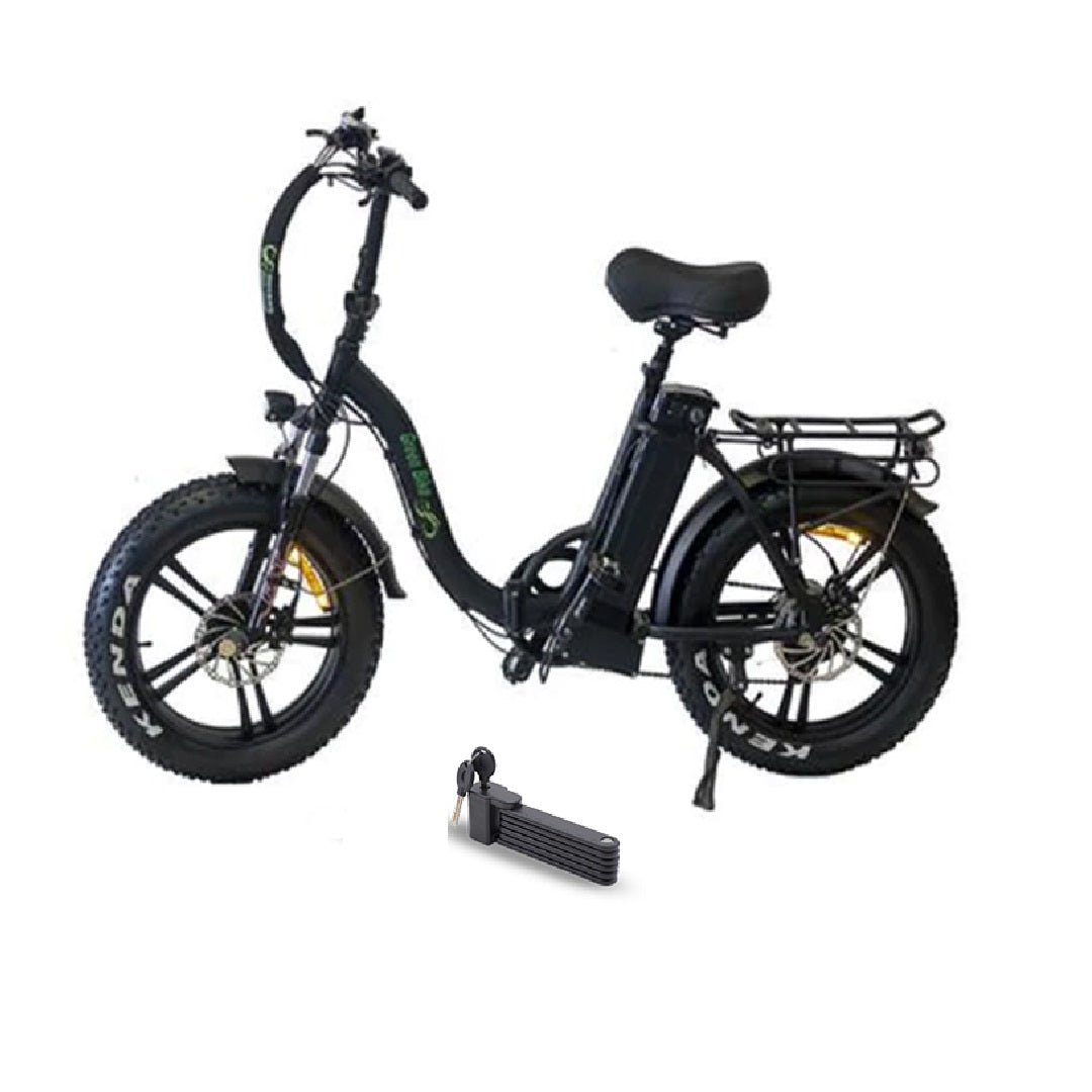 fat tire folding electric bicycle Electric Bike Green Bike 750W 20" GB 750 Low Step Fat Tire Folding
