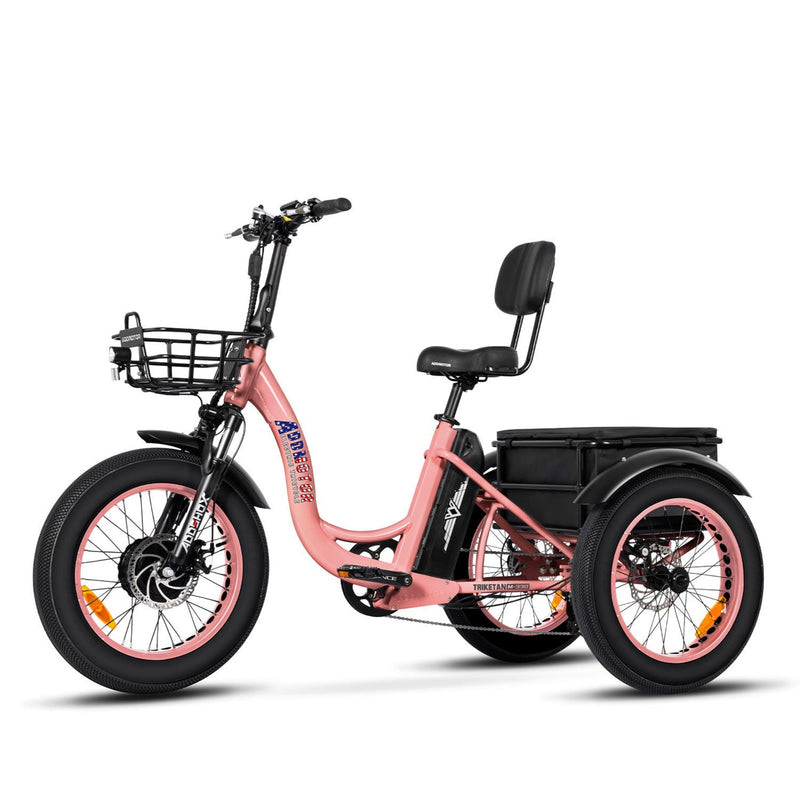 Electric Bike Addmotor Triketan Pink Left