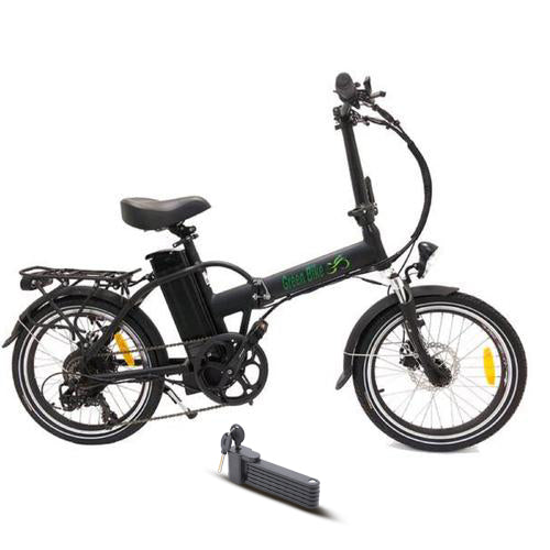 green electric bicycle Buckeye eBike Durable Frame Electric Bike Green Bike 500W