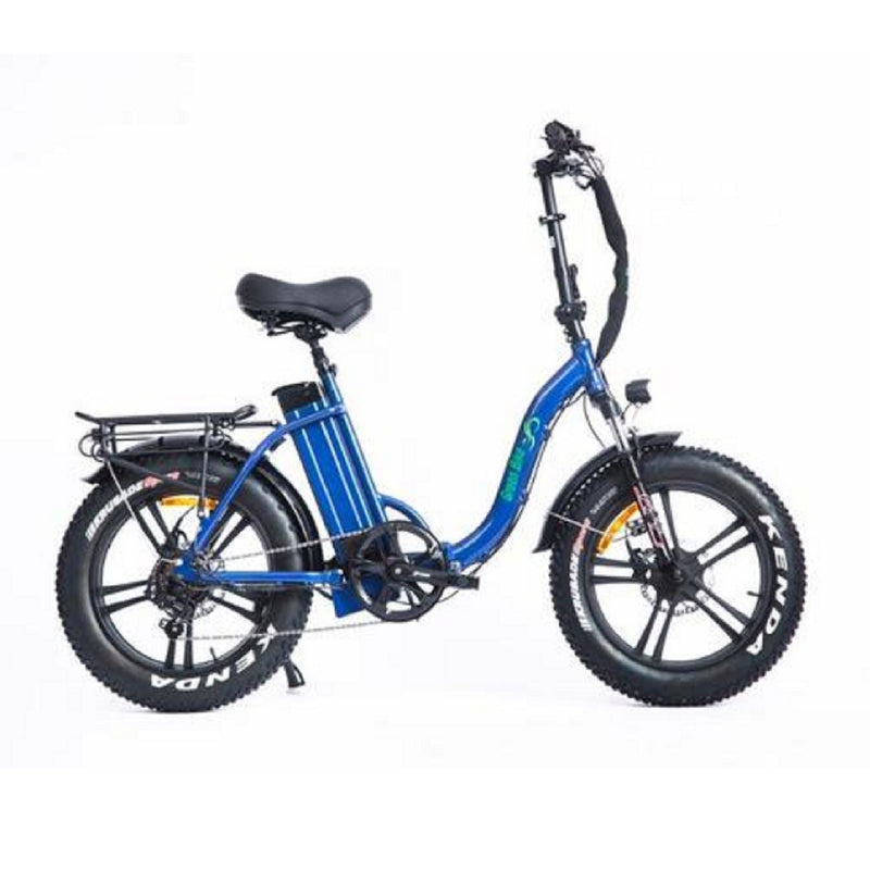 Electric Bike Green Bike GB 750 Low Step Fat Tire Blue Main