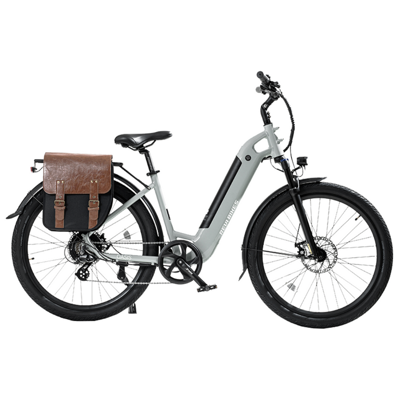 Electric Bike Revi Oasis Grey Right with Basket