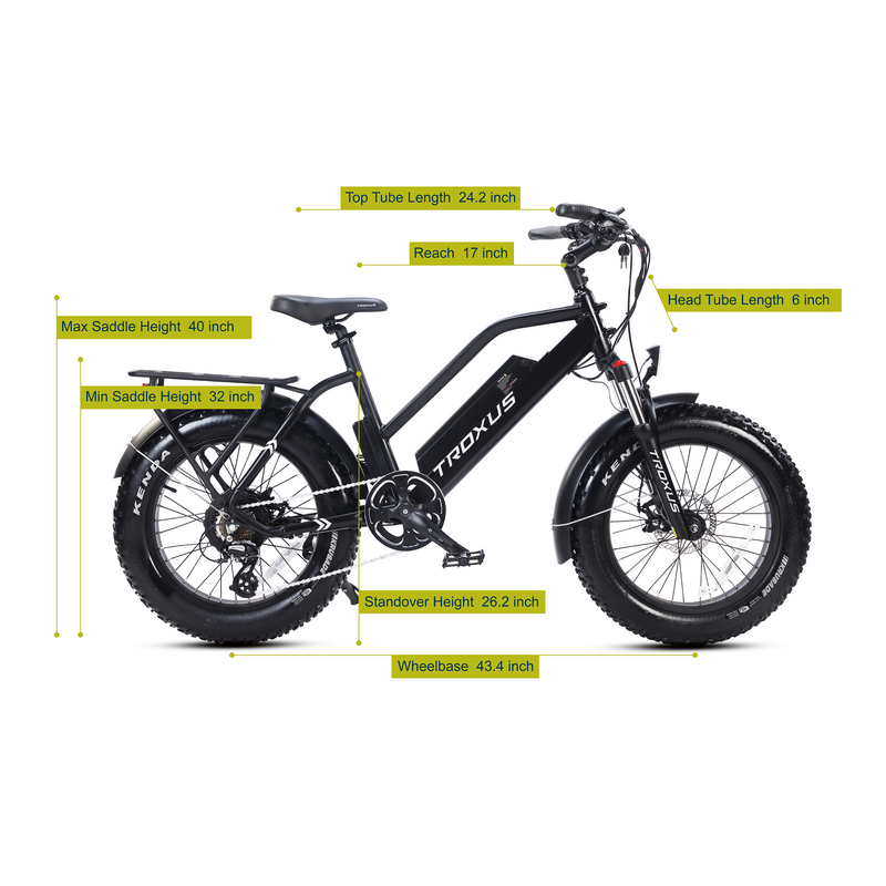 Electric Bike Troxus Skyhopper Dimensions