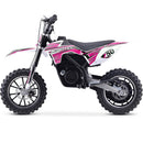Electric Dirt Mini Bike MotoTec Gazelle Purple Left