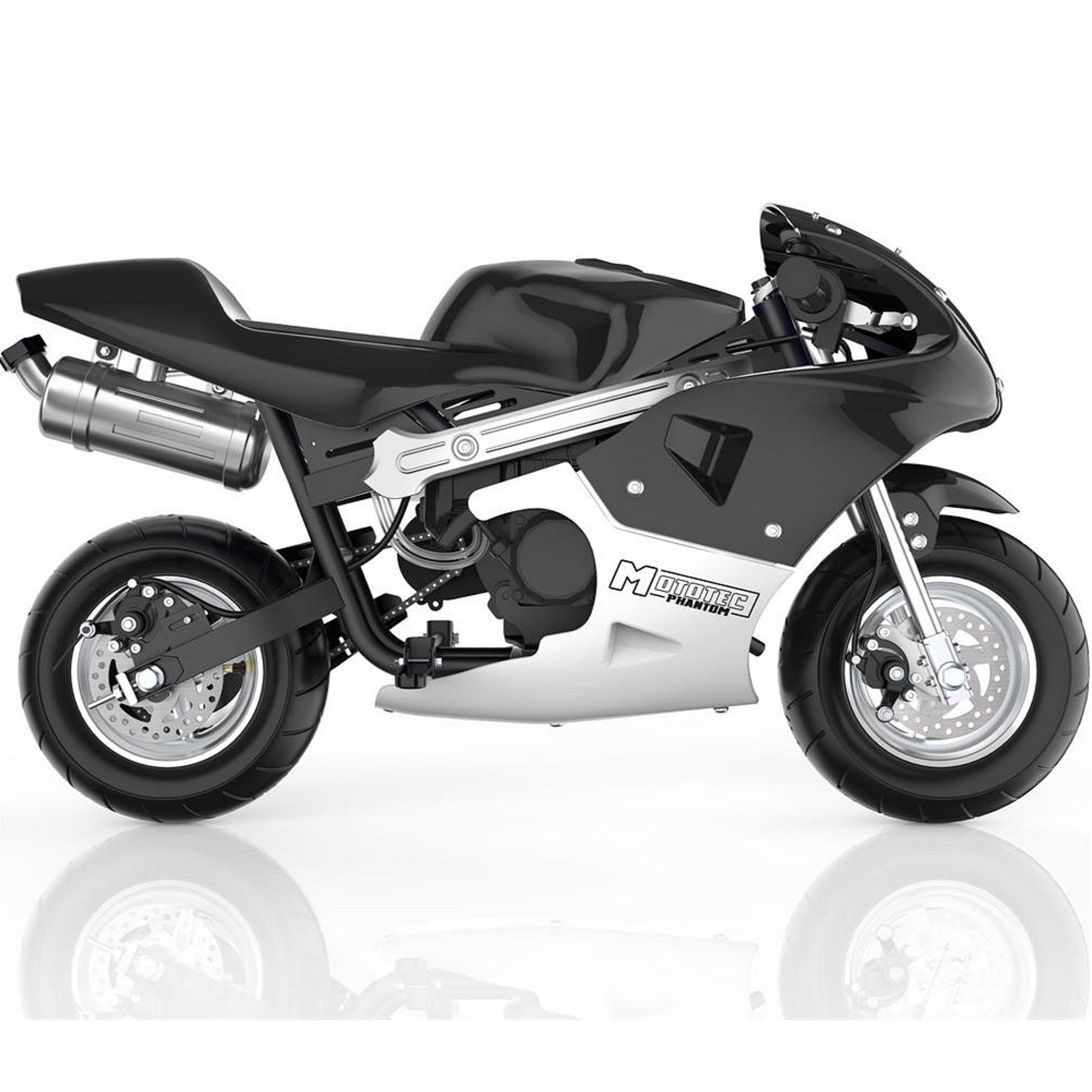 Permitirse Persona a cargo del juego deportivo salir MotoTec 49cc Phantom Gas Pocket Mini Bike