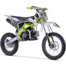 Gas Mini Dirt Bike MotoTec X3 Green Front