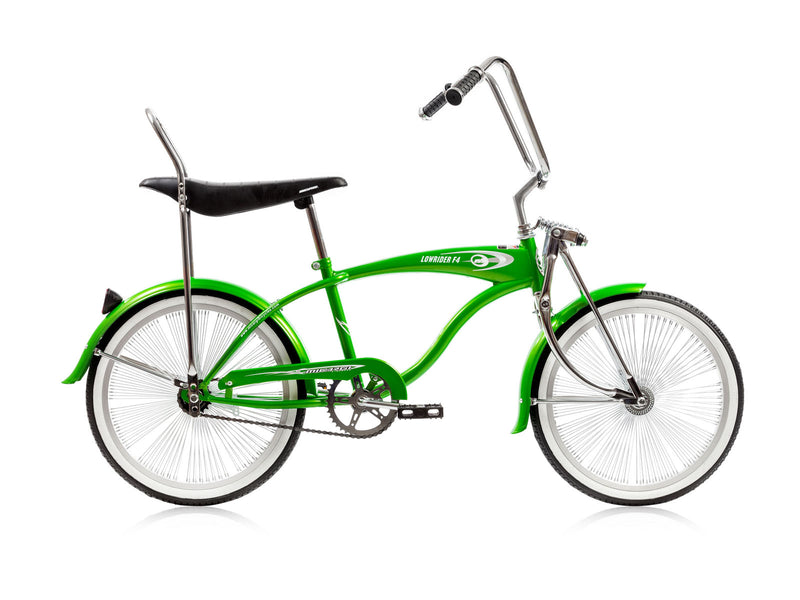 20'' Micargi Lowrider F4 green - side of bicycle