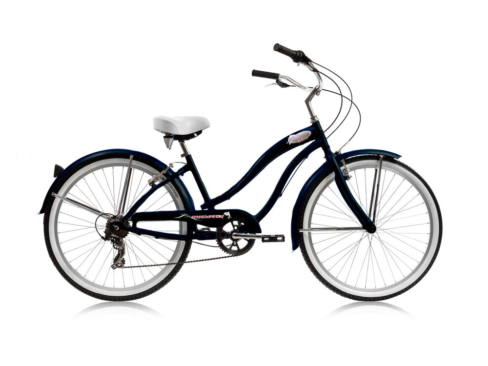 womens beach bicycle Micargi Rover 7 Speed Women's 26" Beach Cruiser Bicycle Baby Blue