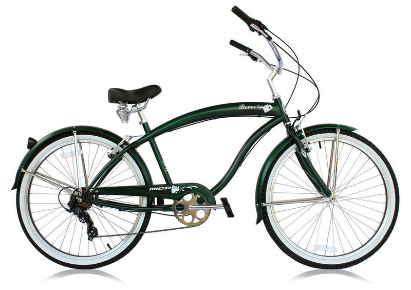 26''Micargi Men's Rover 7 Speed - green - side of bicycle
