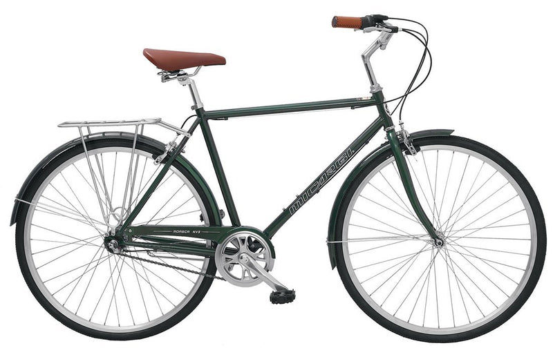 26" Micargi Men's Roasca NV3 City Bike (530mm) - green - side of bicycle