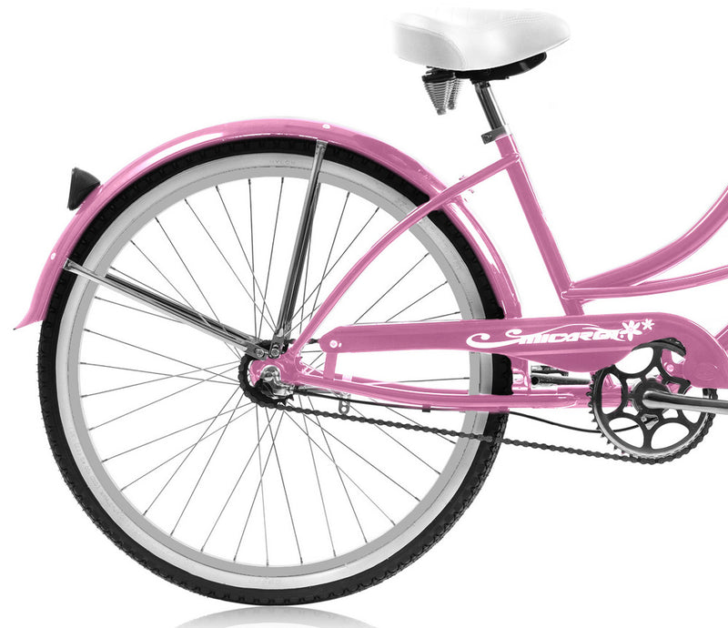 26'' Micargi Womens Tahiti NX3 - pink - rear wheel