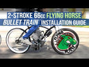 66/80cc BBR Tuning Bullet Train Electric Start Engine Kit - Silver