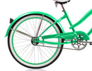 24 Inch Micargi Women Rover black with pink rims - side of bicycle