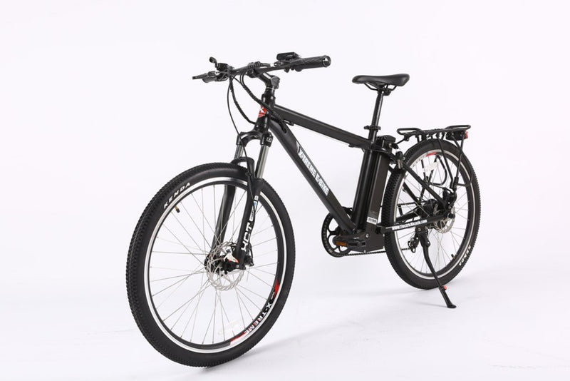X-Treme 350W Trail Maker Elite Max Electric Mountain Bike - black bicycle side
