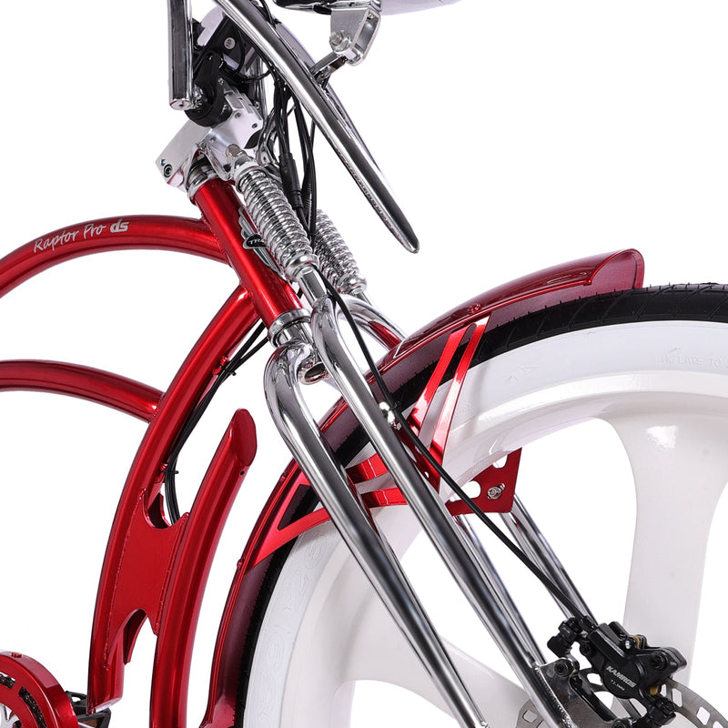 Tracer 800W Raptor Pro DS Chopper Stretch Cruiser  Electric Bike