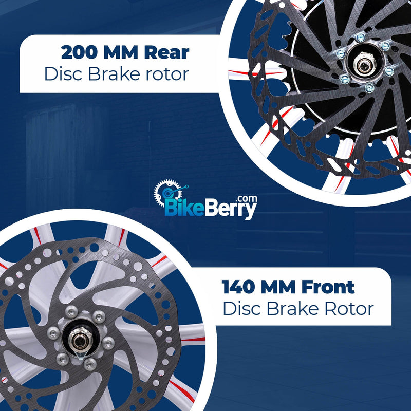 BBR Tuning Heavy Duty 10 Spoke Mag Wheel Set - Disc Brake Rotor Size