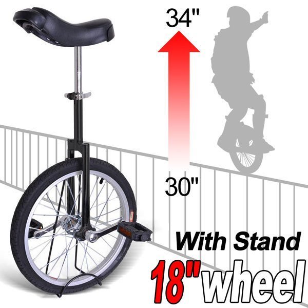 Gorilla 18 Inch Wheel Unicycle - sizing