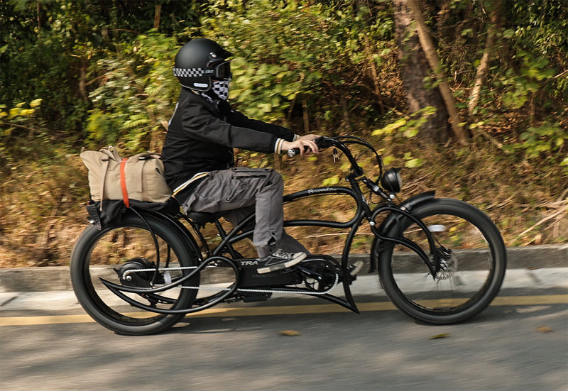 Tracer Beyond Pro 800W 26" Classic Stretch Chopper Electric Bike