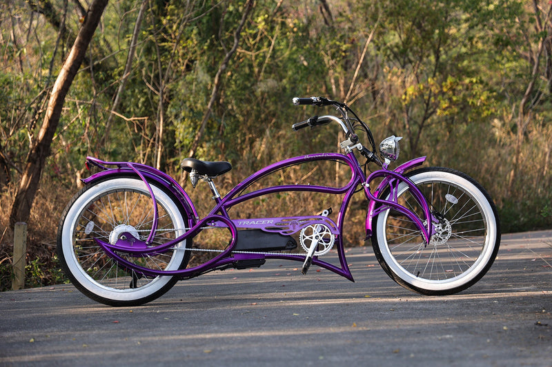 Tracer Beyond Pro 800W 26" Classic Stretch Chopper Electric Bike