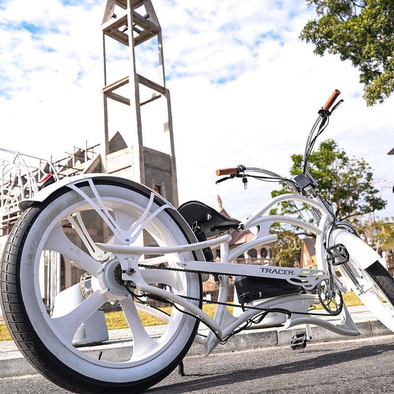 Tracer 800W Raptor Pro DS Chopper Stretch Cruiser  Electric Bike