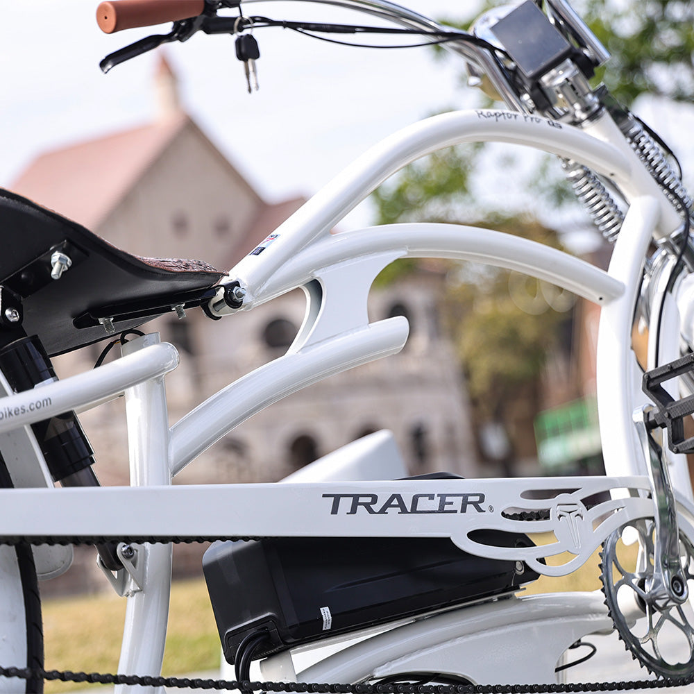 Stretch Mini Raptor Tracer 800W Raptor Pro DS Chopper Stretch Cruiser Electric Bike