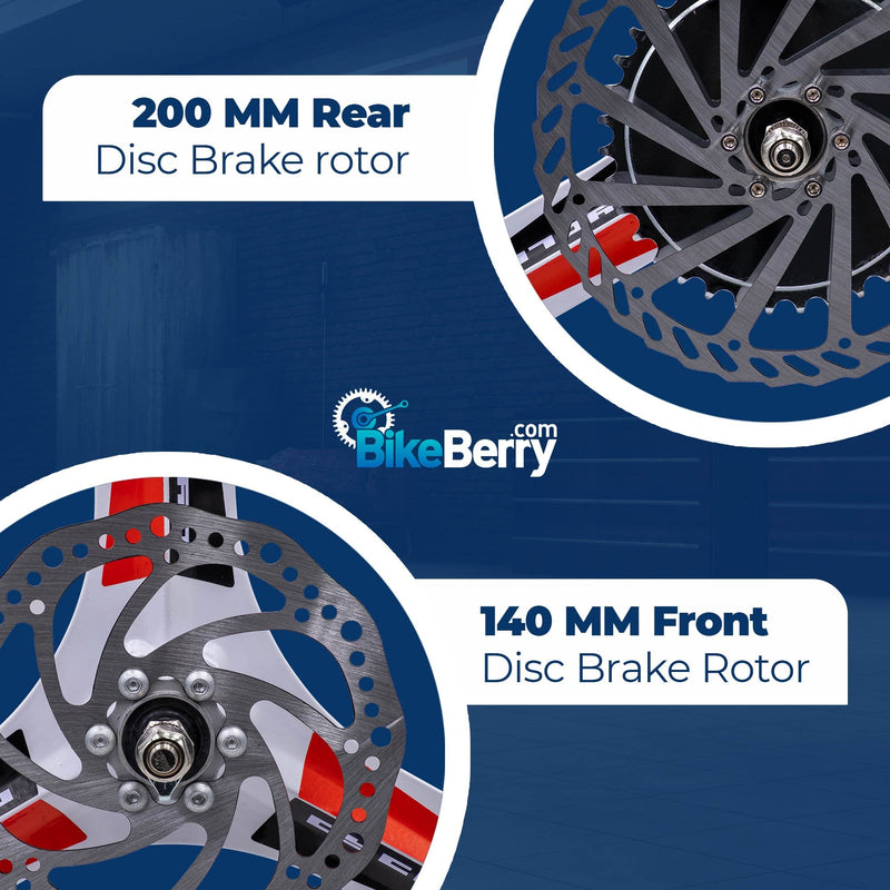 BBR Tuning Heavy Duty 2 Spoke Mag Wheel Set - Disc Brake Rotor Size