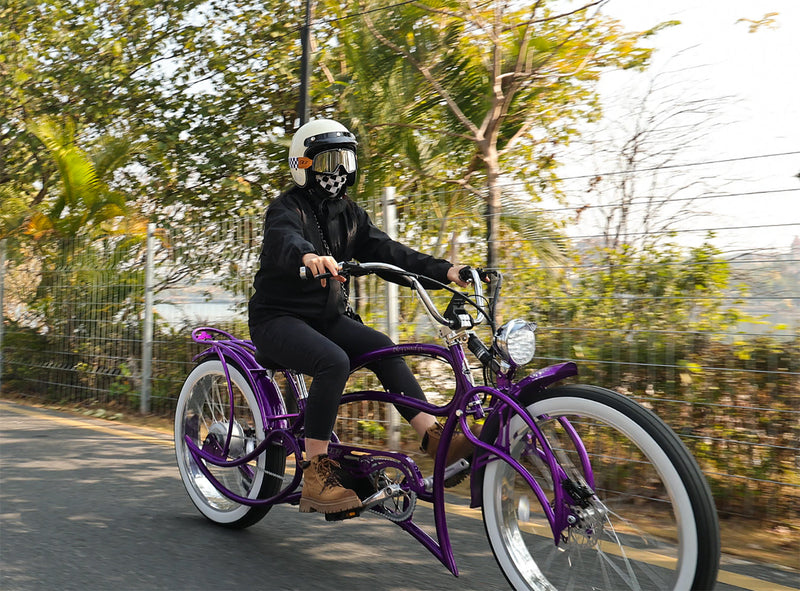 Tracer Beyond Pro 800W 26" Classic Stretch Chopper Electric Bike