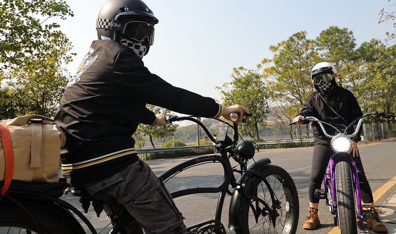 Tracer Beyond Pro 800W 26" Classic Stretch Chopper Electric Bike