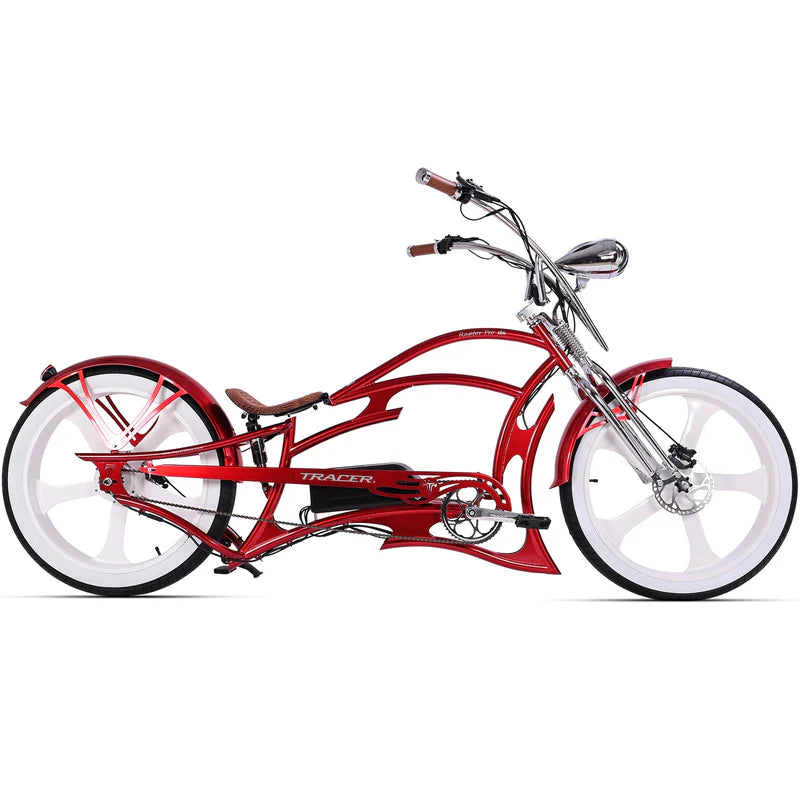 Tracer 800W Raptor Pro DS Chopper Stretch Cruiser  Electric Bike