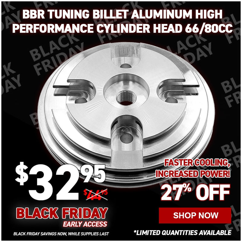 BBR Tuning Billet Aluminum High Performance Cylinder Head 66/80cc