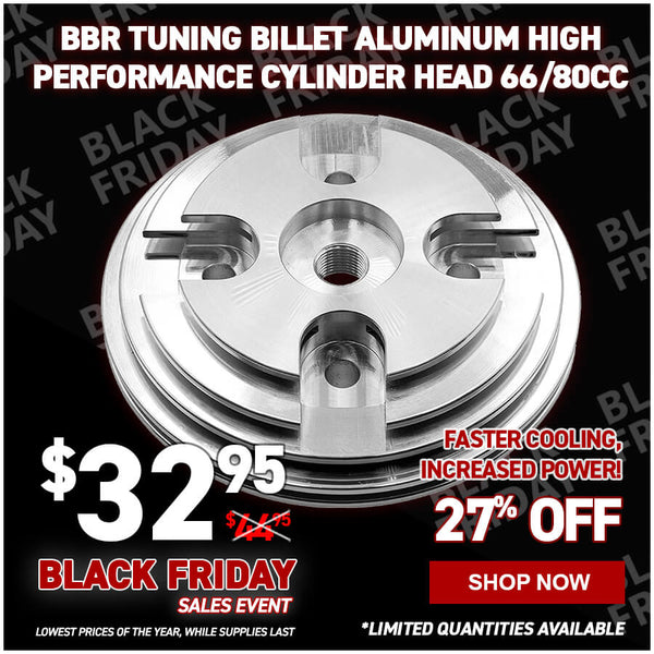 BBR Tuning Billet Aluminum High Performance Cylinder Head 66/80cc