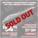 BBR Tuning F3 VELOCITY Exhaust Chamber (For 100cc and Bullet Train Engines)