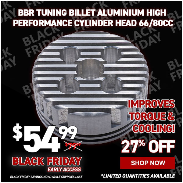 BBR Tuning Billet Aluminium High Performance Cylinder Head 66/80cc