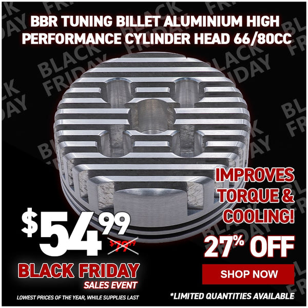 BBR Tuning Billet Aluminium High Performance Cylinder Head 66/80cc