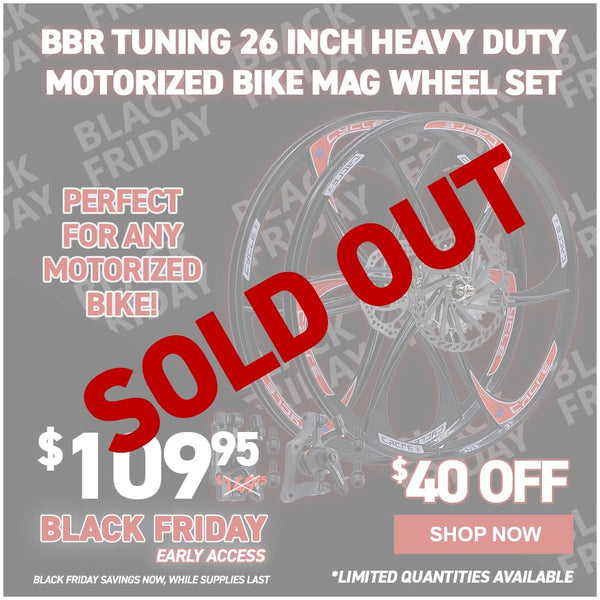 BBR Tuning 26 Inch Heavy Duty Motorized Bike Mag Wheel Set