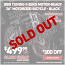 BBR Tuning F-ZERO Motor-Ready Motorized Bicycle - Black