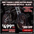 BBR Tuning F-ZERO Motor-Ready Motorized Bicycle - Black