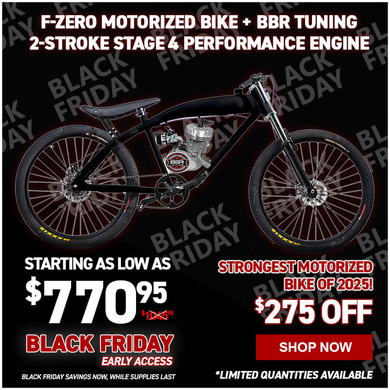 F-Zero Motorized Bike + BBR Tuning 2-Stroke Stage 4 Performance Engine
